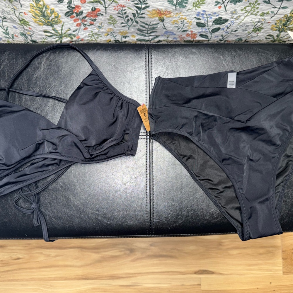 PINK Victoria's Secret Black Bikini Swimwear